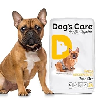 Dog's Care Eco Fralda Absorvente Para Machos - M 24 Unidades
