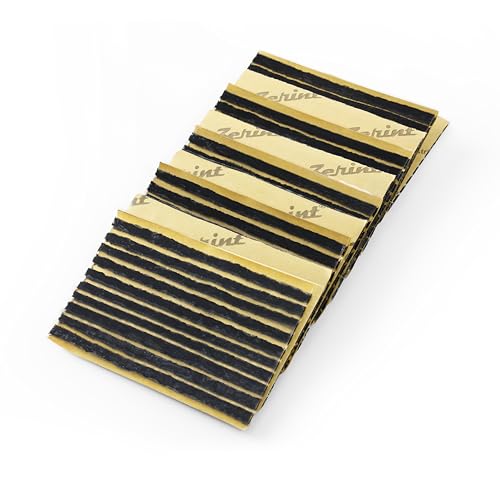 Image of TS-135D100 Tubeless Car Flat Tire Repair Plugs Tire Repair Strings Rubber Strips 1 /8 inch x 4 inch Black 100 Strips