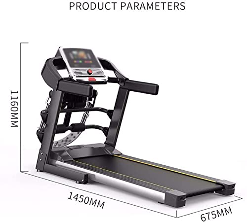 Image of Treadmill, ltifunctional ldable ectric eadmill ofessional m me Lent ock-Absorbing eadmill fi uetooth dio Inch D reen 12 /H, gnetic fety ck