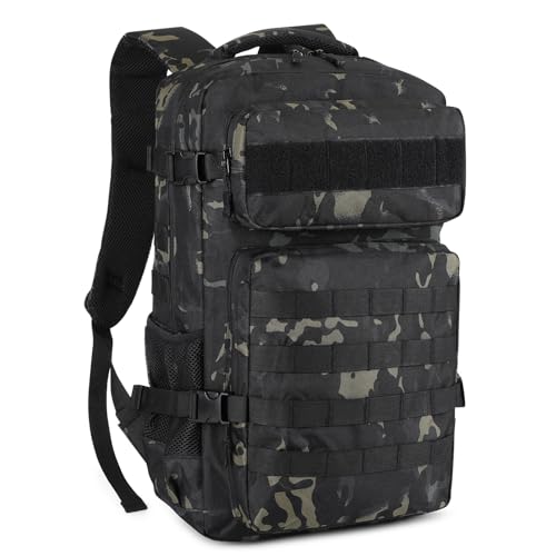 HUNTVP Militär Rucksack Herren 30L Taktischer Rucksack Molle Wanderrucksack Tactical Backpack Sportrucksack Bundeswehr Wasserdicht Daypack… – Ansicht 1