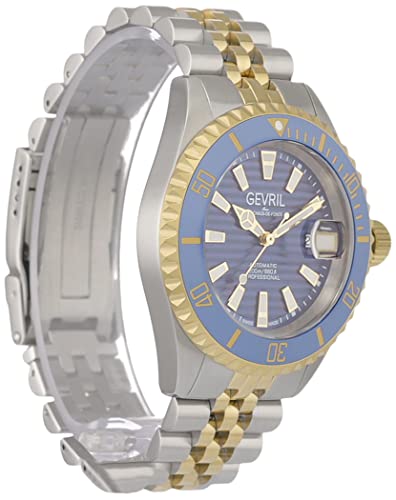 Gevril Men Chambers Automatic Watch with Stainless Steel Strap, Tow Toned SS IPYG, 18 (Model: 42603), Silver4