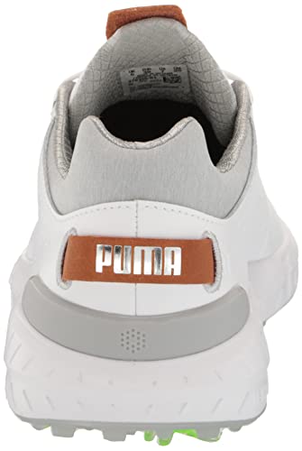 Puma Golf Men's Ignite Articulate Leather Golf Shoe, Puma White-Puma Silver, 7 #TOP2