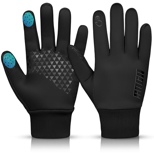 SAGA SPORTS Winter Gloves for Men and Women | Waterproof Touchscreen Glove's with Anti-Slip Design | Warm, Lightweight Thermal Gloves for Cycling, Running, and Driving