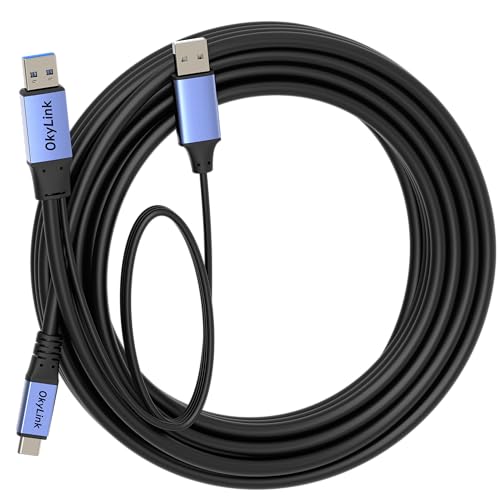 OkyLink Active USB 3.0 A to C Data Cable, Male to Male, 5Gbps, 25ft