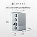 HyperDrive USB-C & Thunderbolt 4 GEN2 12-in-1 Docking Station, 100W PD for MacBook Pro/Air, iPad, PC, 4K USB C Triple Display, 10Gbps, Gigabit Ethernet