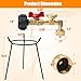 Skyflame Refillable Propane Kit Compatible with Mr Heater Fuel Keg 1LB Propane Cylinder, Refilling Adapter and Removable Propane Tank Stand for Outdoor Camping