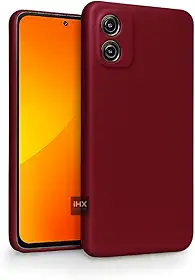 Capa Capinha Case Compatível Motorola Moto G84 – Silicone Aveludado Premium, Anti Impacto, Reforçada e com Proteção de Câmera (VINHO)