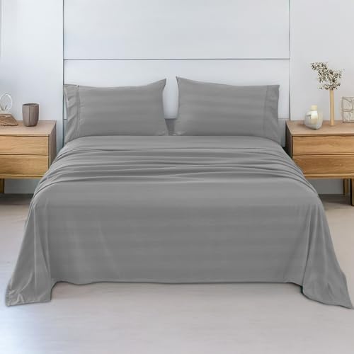 La Mejor Selección de Sábanas - los preferidos. 48 CUORY Sábanas Matrimonial 3000 Hilos – Microfibra Lujosa Egipcia, 4 Piezas (1 Sabana De Cajon, 1 Plana, 2 Fundas), Ultra Suave y Ligera