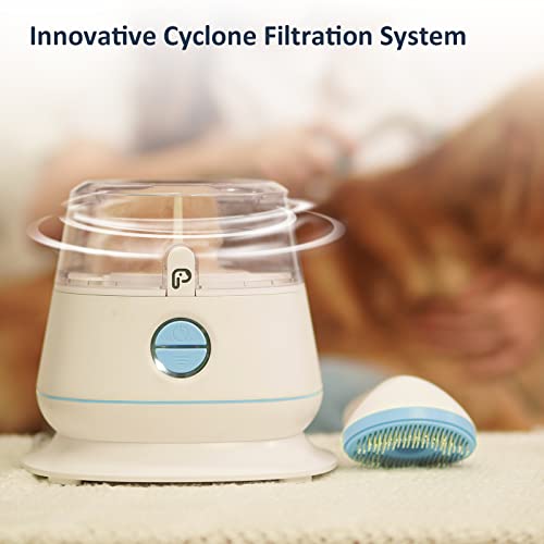 Dog Grooming Kit with 5 Professional Grooming Tools, Pet Grooming Vacuum Kit, 1.3L Dust Can, Low Noise Clippers Trimmers Deshedding Brush for Dogs Cats and Other Animals (Blue)