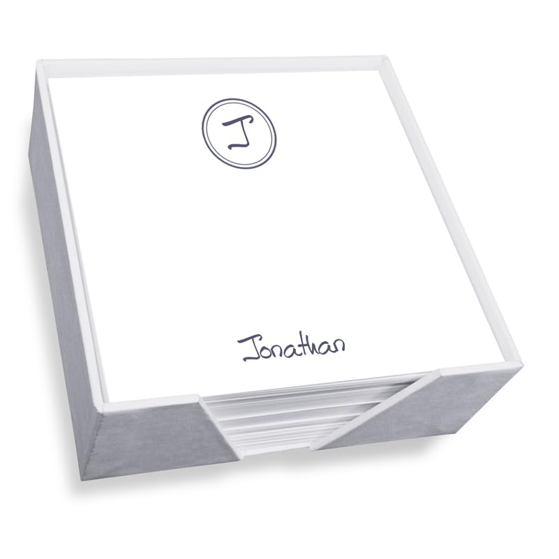 Embossed Graphics Personalized Crest Memo Square with Holder      Office Product