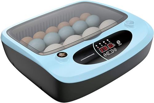 XNXYSMKJ Incubadora automática, máquina para incubadora Digital de Aves, máquina de incubación con Control de Temperatura, incubadoras de Uso General (24 Egg)