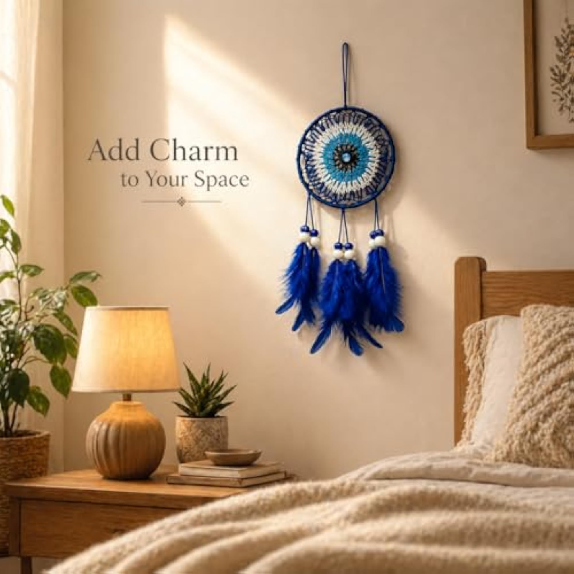 Handmade Evil Eye Dreamcatcher Wall Hanging
