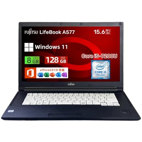 富士通ノートパソコンA577/P i5第7世代OS.Office 富士通 LIFEBOOK A577/P 中古 ノートパソコン Office Win10 or