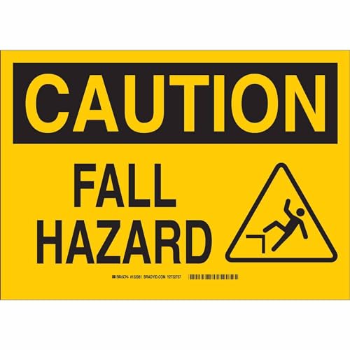 Panneau de sécurité Brady 132076 aluminium machine signalisation jaune