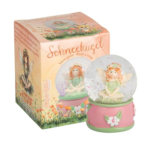 TapirElla Schneekugel Elfenprinzessin - handbemalte Schüttelkugel Engel - Traumkugel Elfe mit Geschenkverpackung - Glaskugel - Fantasy Engelchen Geschenkidee mit schönem Motiv von Lutz Mauder