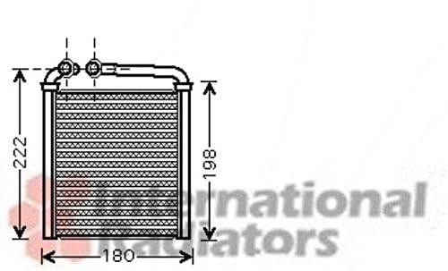 VAN WEZEL 58006256 Scambiatore calore per riscaldamento abitacolo con accessori