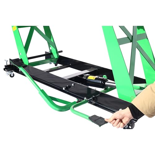 Hydraulic Motorcycle Lift - 1000 LB Capacity, Lift Hoist, Jack Stand, for Mechanics, Workshops, Homes