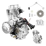 JAYGOVAN 200CC 250CC ATV Engine Motor Kit 4-Stroke Assembly Single Cylinder Air-Cooled Vertical Engine Motor 14HP Dirt Bike Engine with Manual 5-Speed Transmission Fits for Dirt Bike ATV, 7000rpm