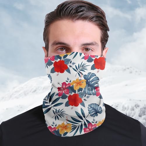 Floral Pattern Cooling Neck Gaiter Face Mask Lightweight Sun Protection Bandana Multifunctional Outdoor Headwear