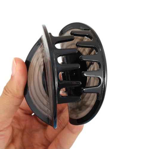 Pinza para el cabello personalizada acetato negro miniatura 5