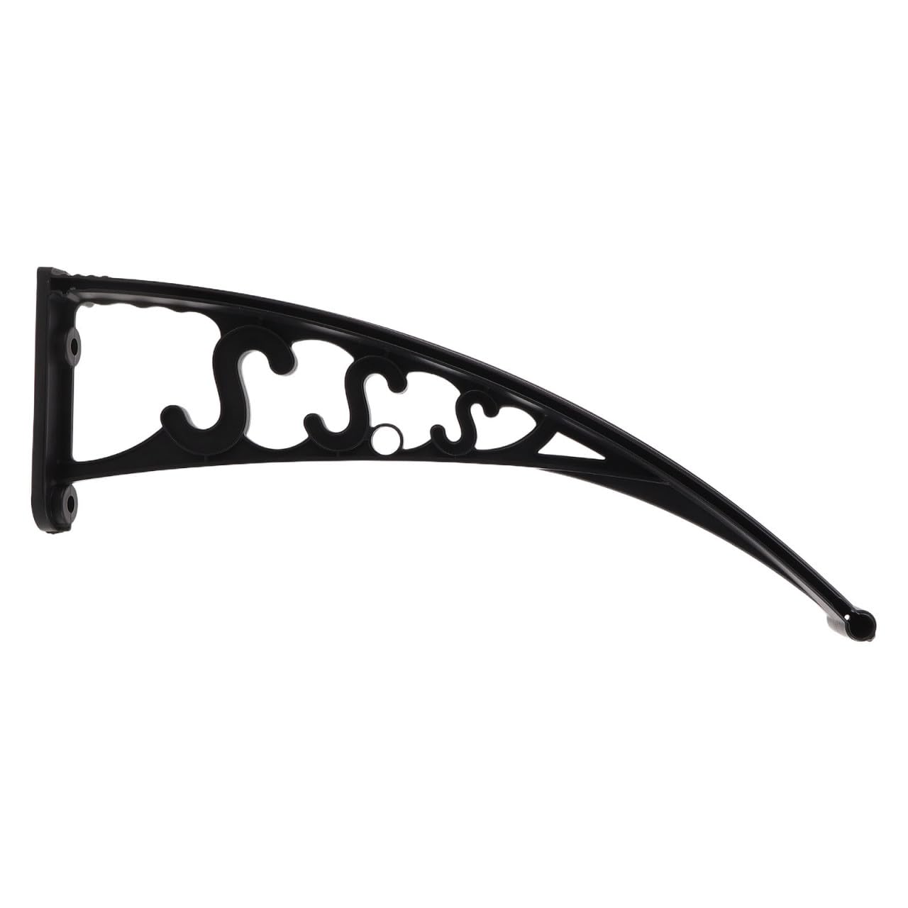 Soporte para toldo robusto par negro de pared con montaje rápido