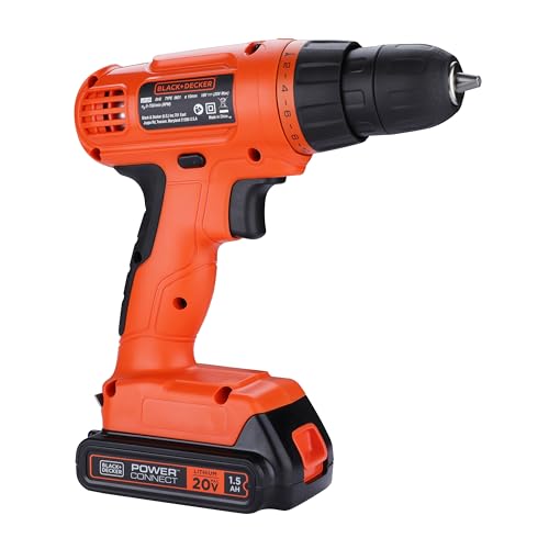 Black+Decker LD120VA 20V Max Powereconnect Cordless Drill/Driver + 30 Piece Bits And Drivers Kit  thumb #12