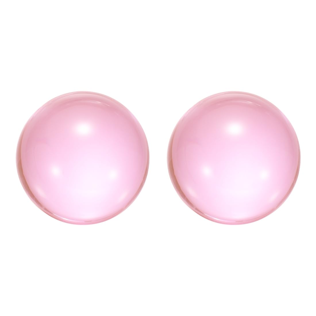 Boule de jonglage acrylique 3,6 cm rose transparente uxcell à haute transmission de lumière