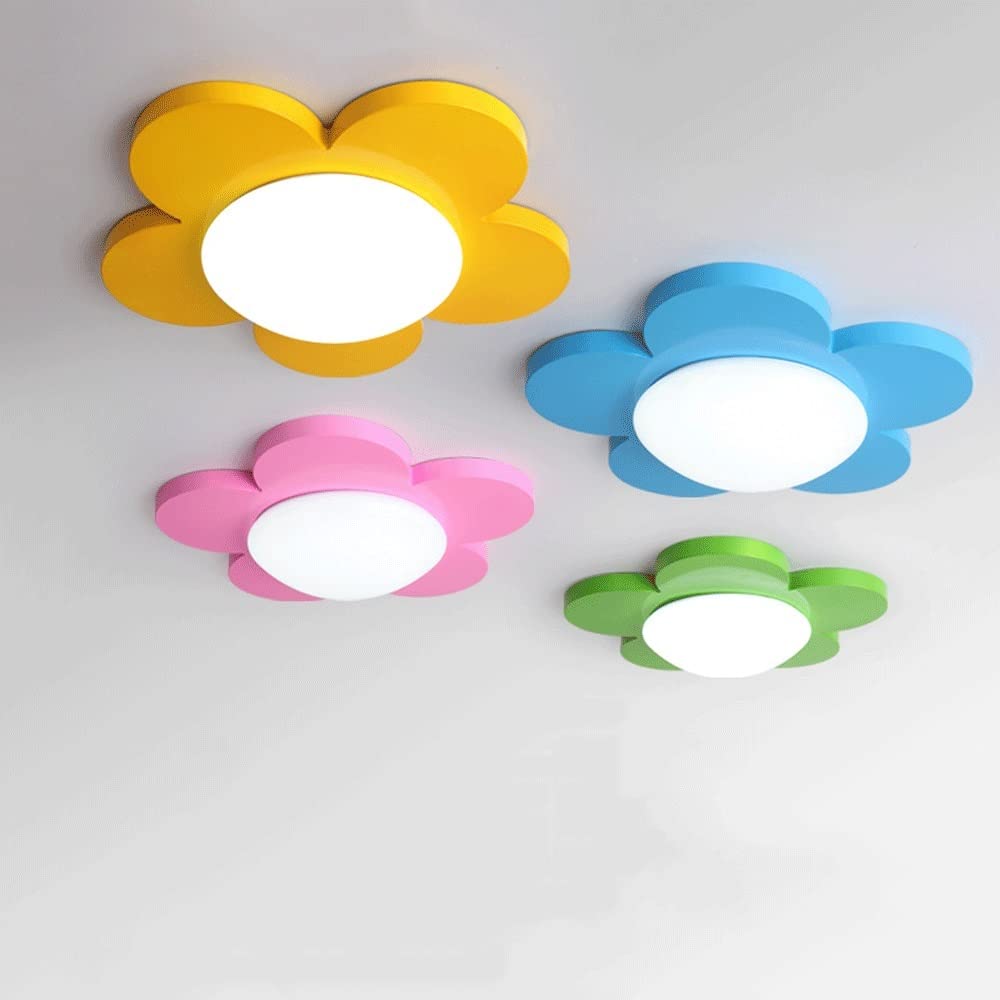 Cálido dormitorio de niños y niñas lámparas de techo creativas luces de techo de girasol, dibujos animados luz de techo LED iluminación de decoración de interiores para habitación de niños jardín