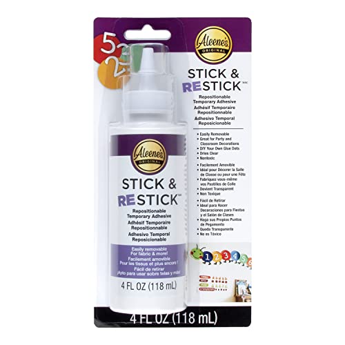 Aleene's Stick & Restick Craft Glue, White #TOP7
