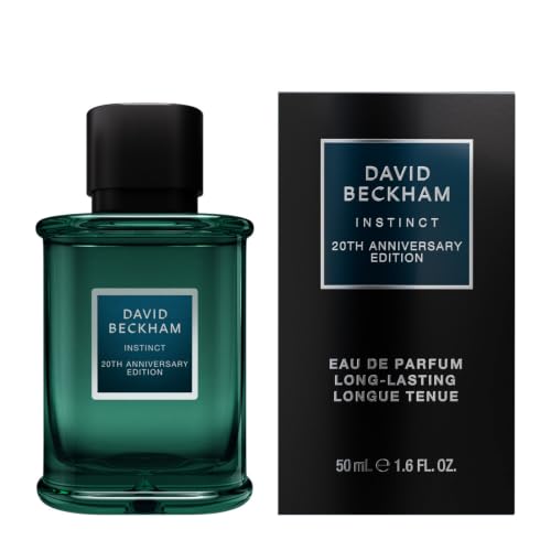 David Beckham Instinct - Eau de parfum pour homme - Édition 20th Anniversary - Bergamote, Accord de pomme et cachemire - 50 ml