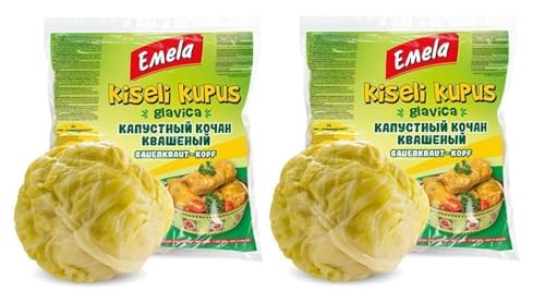 Eingelegter Kohl 2 Pakete gesamt ca. 4 Kg kiseli kupus fermentierter 'Sarmakraut' Sarma-Kraut