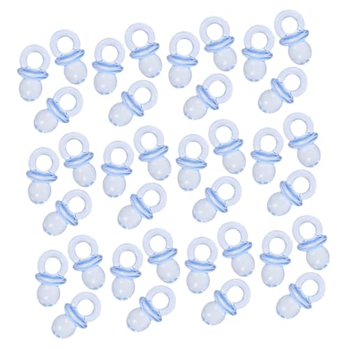 ibasenice Baby Shower Games 150pcs Mini Pacifiers Acrylic Baby Items for Baby Shower Decorations