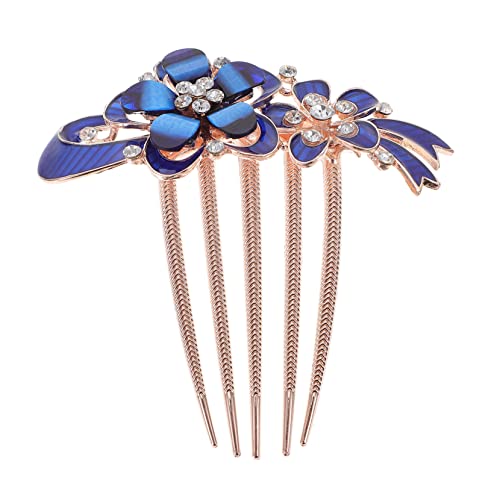 WEKADRIN 水晶装飾の花嫁用ヘアコーム 結婚式用ヘアアクセサリー 美しいの