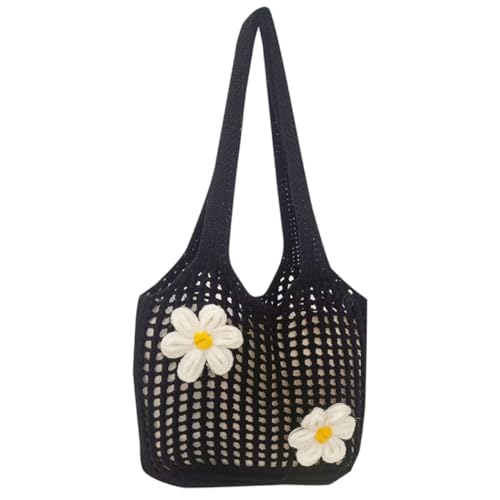 Women Straw Mesh Tote Bag Stylish Women Crochet Mesh Crochet Bags Foldable Large Beach Bags for Summer Vacation Travel