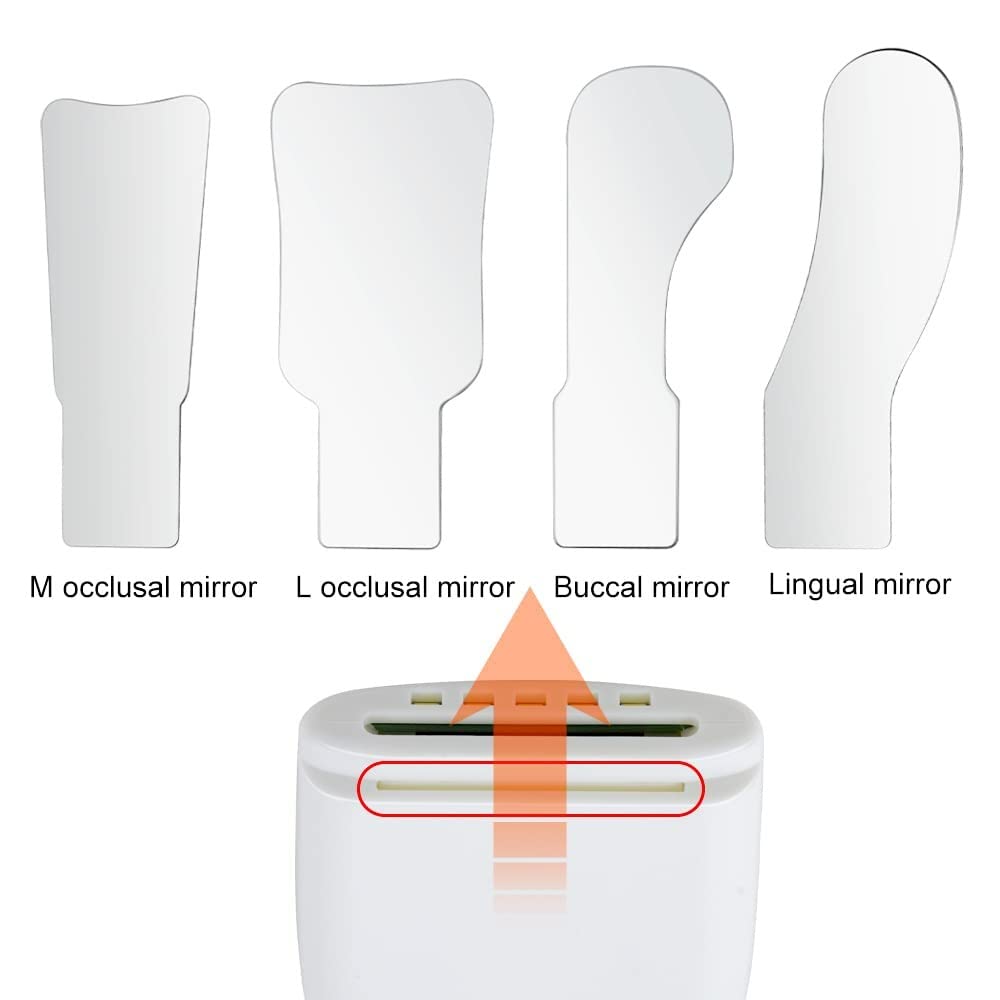 Zahnärztlicher okklusaler fotografischer Mundspiegel, intraoraler Fotoreflektor aus Edelstahl, beschichtetes Glas, Antibeschlag-Bildgebungsspiegel, kieferorthopädisch