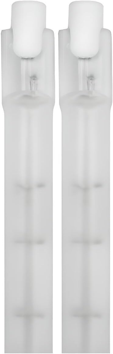 OCS Parts QIH120-375T/E Heat Lamp Bulbs | 375 Watt 120 Volt | T3 Double Ended Halogen Bulb - R7S Base (2)