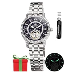 silver band & deep blue dial