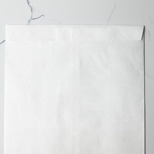 Miniatura 7 de LUXPaper Sobres Tyvek de extremo abierto, despegar y prensar, 11 1/2 pulgadas x 14 1/2 pulgadas, blanco, 14 libras, texto | 50 unidades