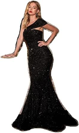 Satin One Shoulder Mermaid Gown by Cinderella Divine PT004 - Special Occasion