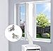 EGNBU Sello de ventana universal de 300 cm, kit de ventana portátil para aire acondicionado y secadora de muebles, cremallera doble, fácil de montar, protectores de intercambio de aire