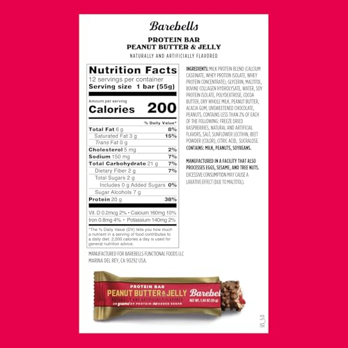 Image of Barebells Bars Peanut Butter & Jelly 55g 2-Pack