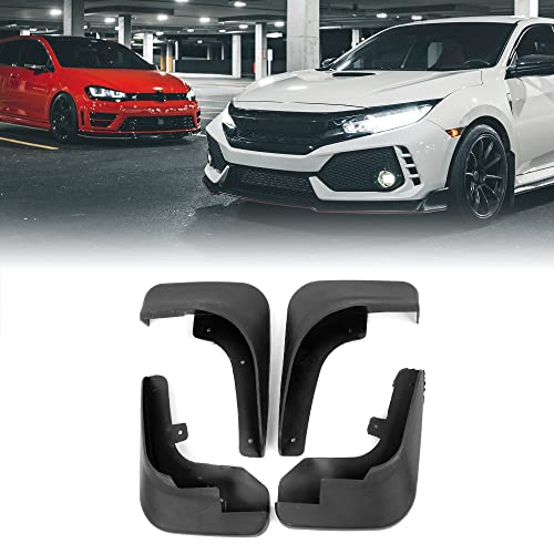 Image of uxcell Guard Splash Guards Flaps Front Rear Set 4 Pcs for Peugeot 207