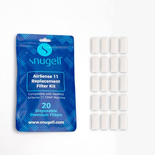 Disposable Replacement Cpap Airsense 11 Filters By Snugell® | Premium Universal Filter For Resmed Airsense 11 Series | Travel Machine Or Home Use (20) #TOP6