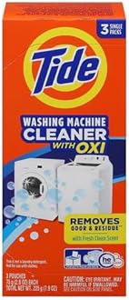Washing Machine Cleaner by Tide, Washer Machine Cleaner with Oxi for Front and Top Loader Washer Machines, Deep Cleaning Odor Eliminator, 3 Month Supply