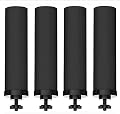 FACHIOO 2-9BB Water Filters, Black 2-9BB Purification Elements Certified by NSF/ANSI 42, for Berkey 2-9BB Black Filters Replacement Compatible with Berkey Gravity Filtration System (Pack of 4)