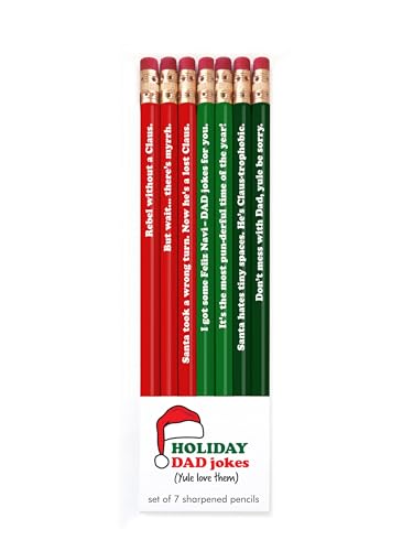 Set de 7 lápices SNIFTY con bromas navideñas miniatura 1