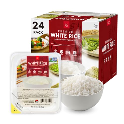 Image of IRIS Instant White Rice, 24PK, Japanese Short Grain Vegan, Microwave 80 sec