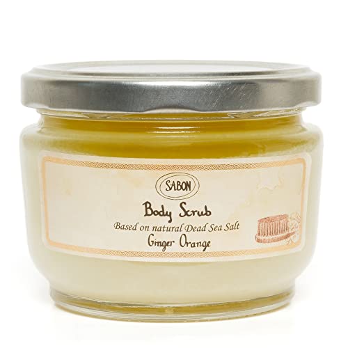 Sabon Body Scrub — Ginger Orange | Exfoliating Dead Sea Salt Body Scrub | Lime, Orange, Ginger | For All Skin Types | 11.3 Oz #TOP7