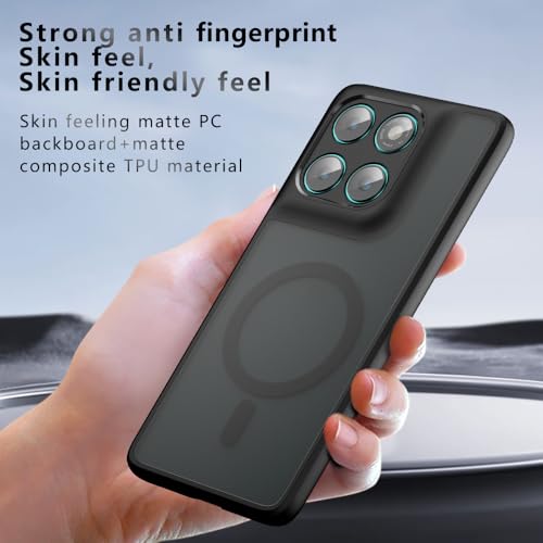 Image of Mobile Back Cover for Motorola Edge 70 5G, Matte PC Back Soft Bumper Shockproof Magnetic Support Mobile Back Case Cover (Motorola Moto Edge 70)
