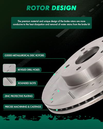 Image of SCITOO Brake Kits Front Rear Brake Rotors Brake Pad:31464;31312;D1650;D905 | Fit For Nissan For Altima 2013-2025